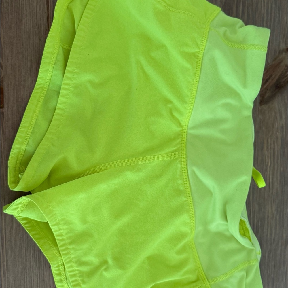 Lululemon Athletica Neon Green Shorts